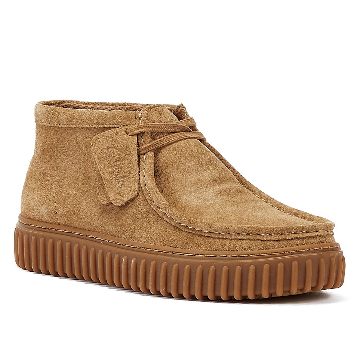 Clarks Main Torhill Hi Wildleder Herrenstiefel In Braun