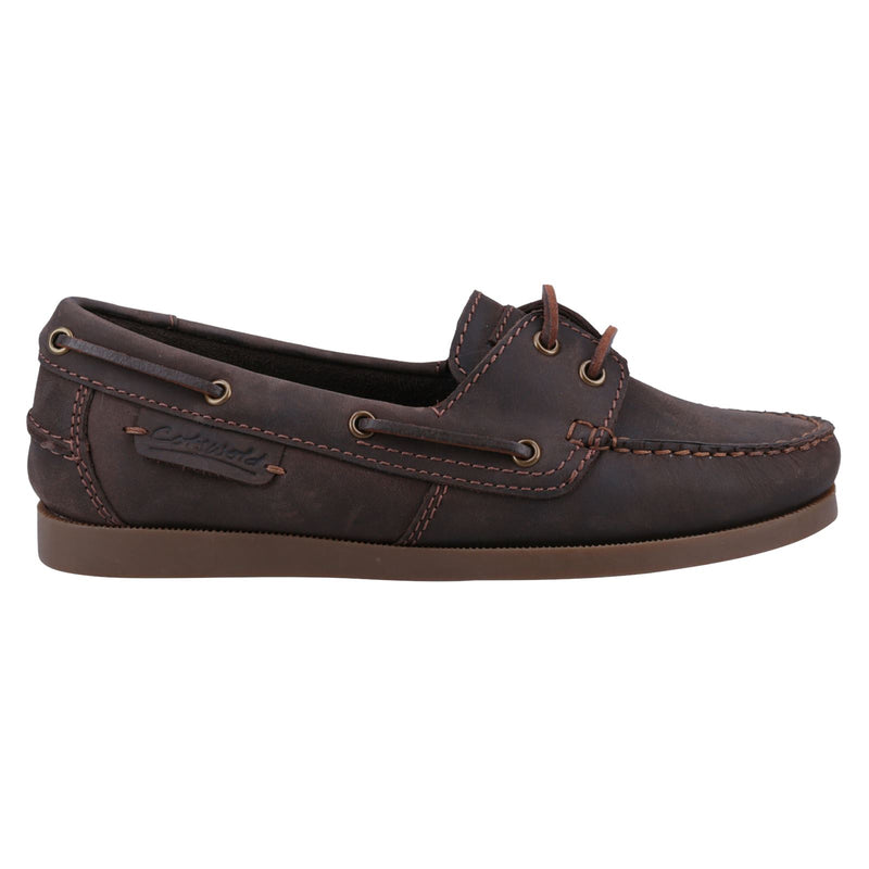 Cotswold Bartrim Leder Herren Braune Bootsschuhe