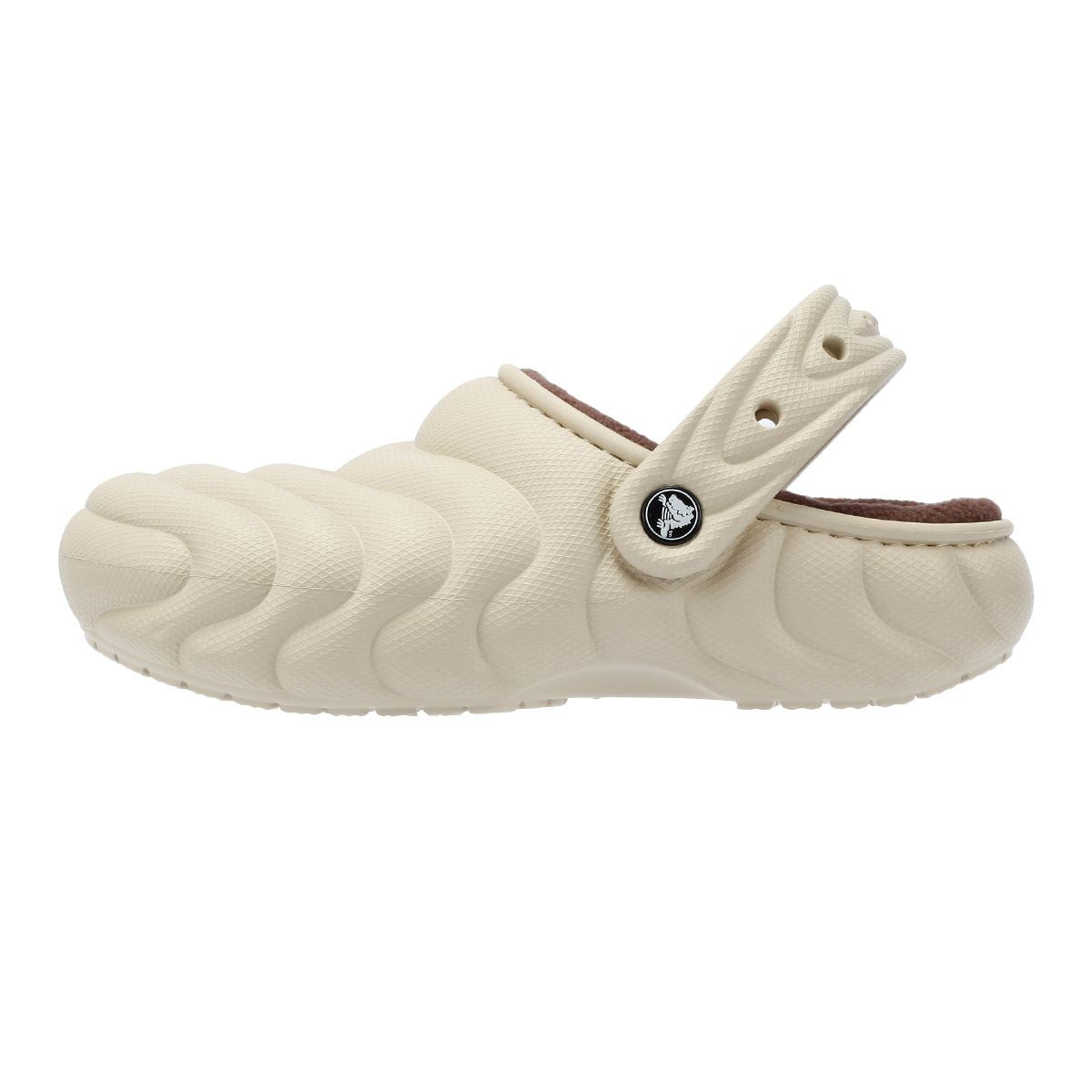 Crocs Classic Lined Overpuff Damen Beige Schuhe