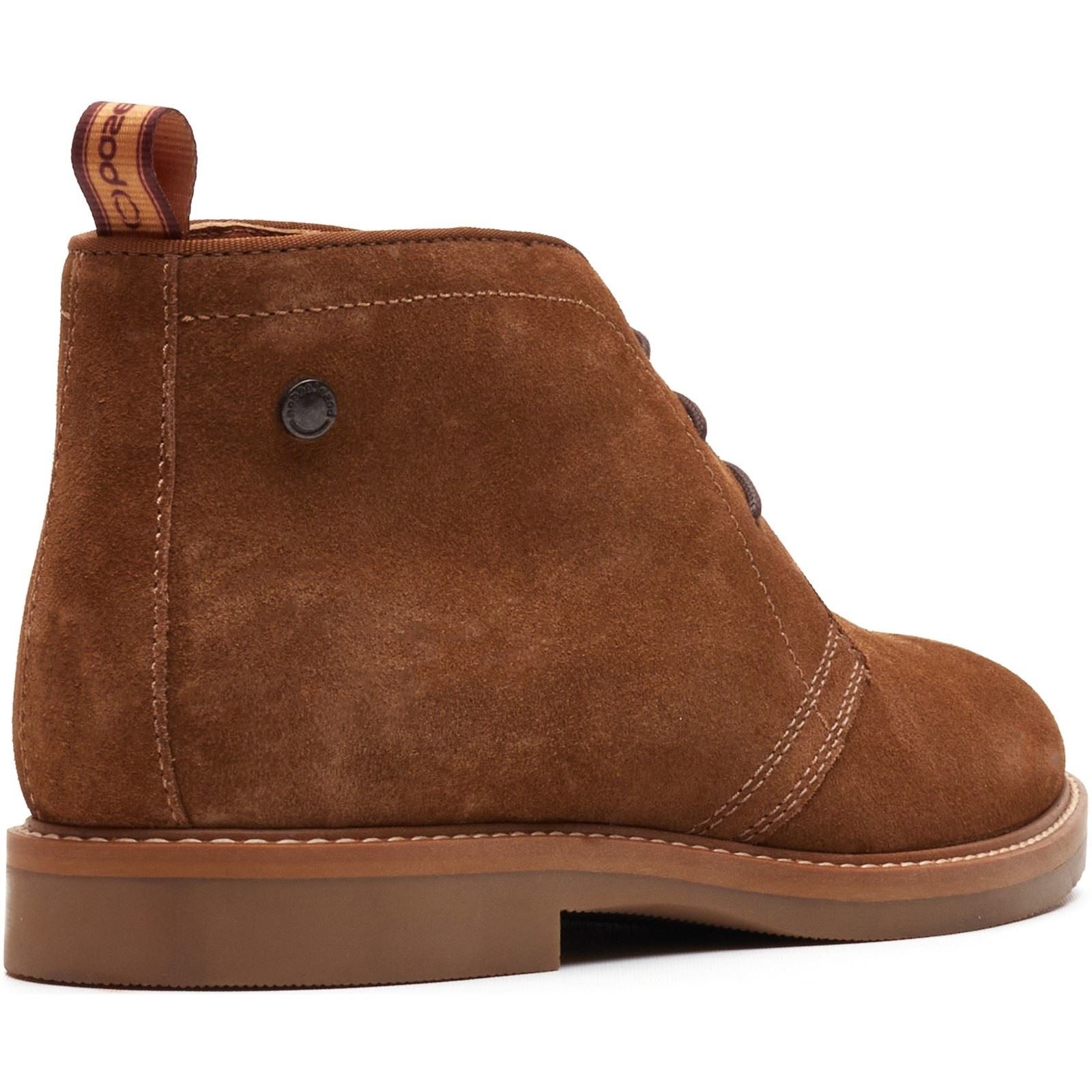 Base London Carlton Chukka Leder Herren Ingwer Stiefel