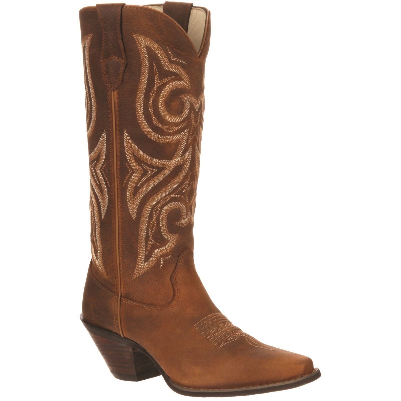 Durango Crush Damenstiefel Aus Cognacfarbenem Leder Im Used Look