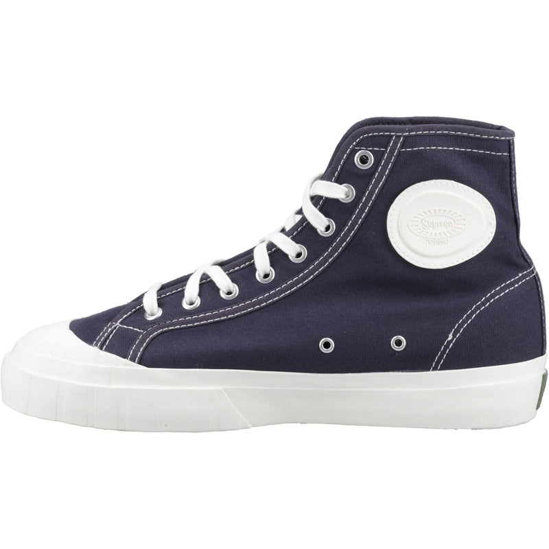 Superga 3192 Campionato Basket 100% Baumwolle Herren Blaugraue Dunkle Stiefel