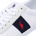 Ralph Lauren Vulc II Weiße Ledersneaker Für Herren