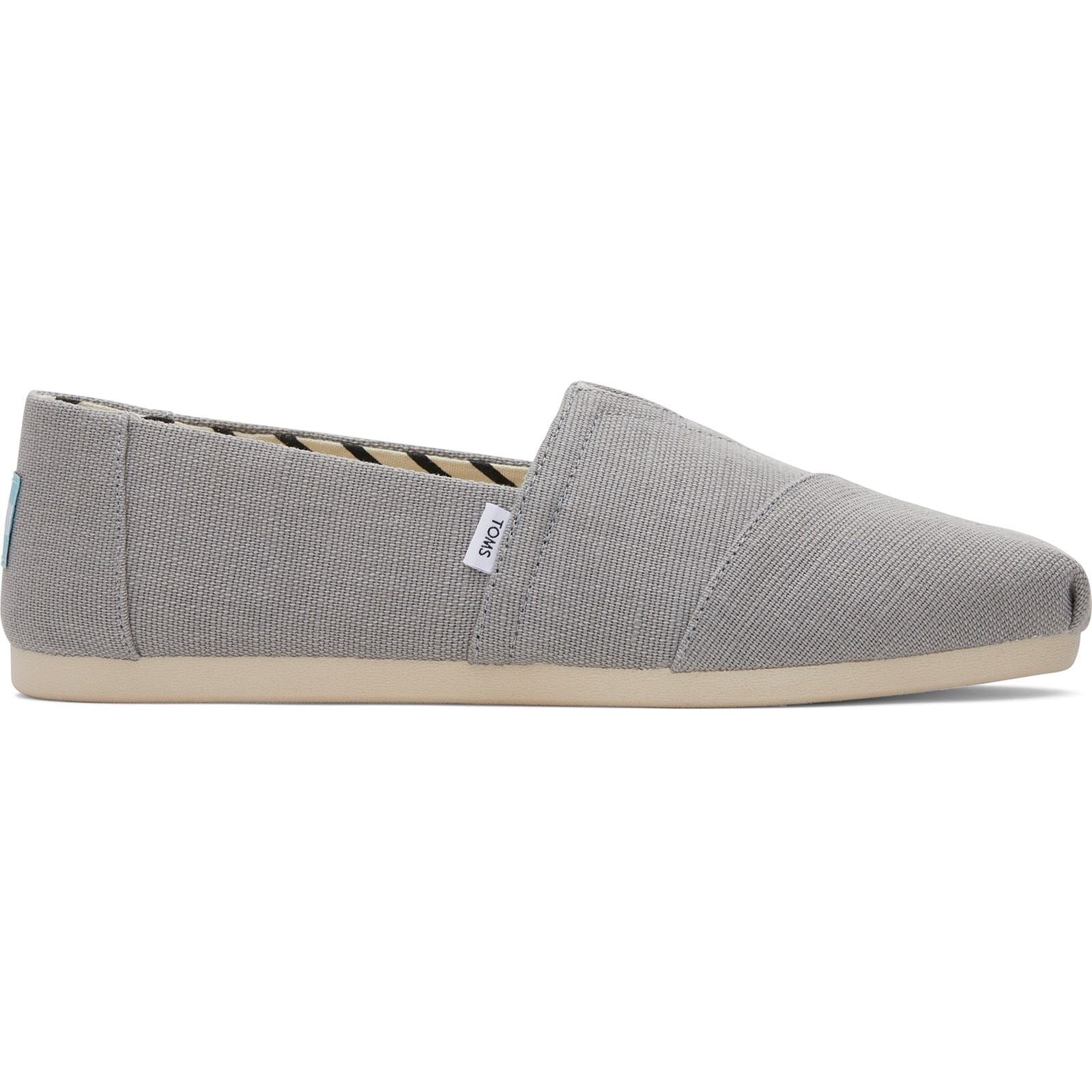 TOMS Alpargata Classic Baumwoll Herren Espadrilles In Drizzle Grey