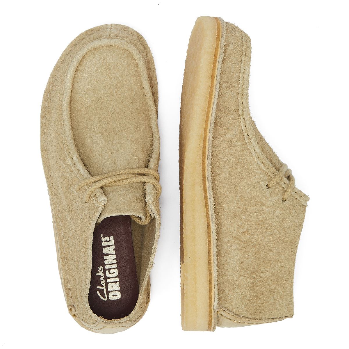 Clarks Originals Wüsten-Nomade Ahorn Haarige Wildleder Herren Ahorn Stiefel