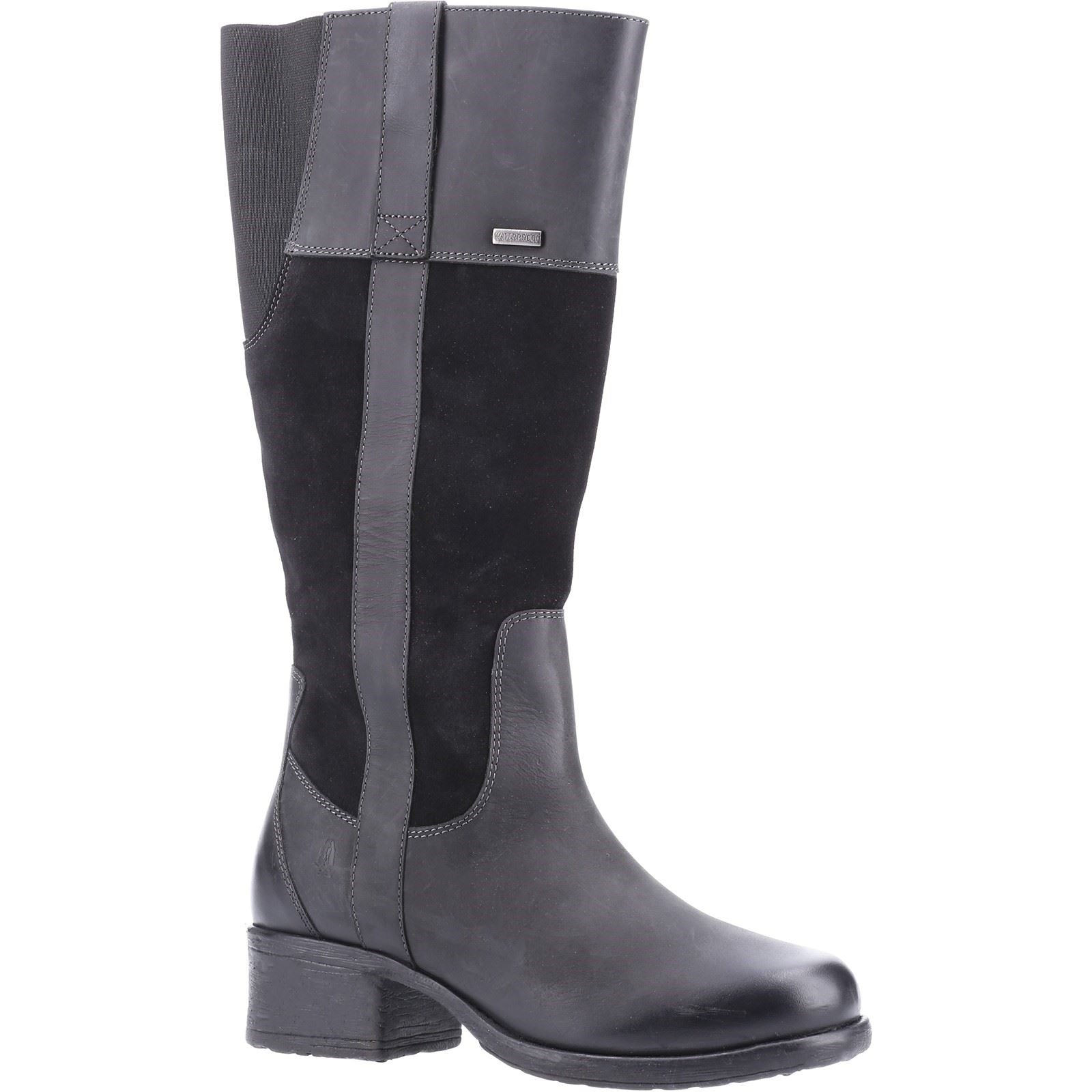 Hush Puppies Samara Damenstiefel Aus Schwarzem Wildleder