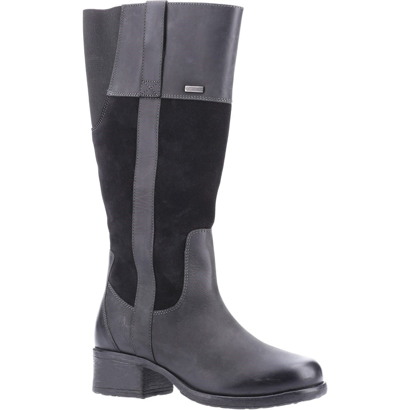 Hush Puppies Samara Damenstiefel Aus Schwarzem Wildleder