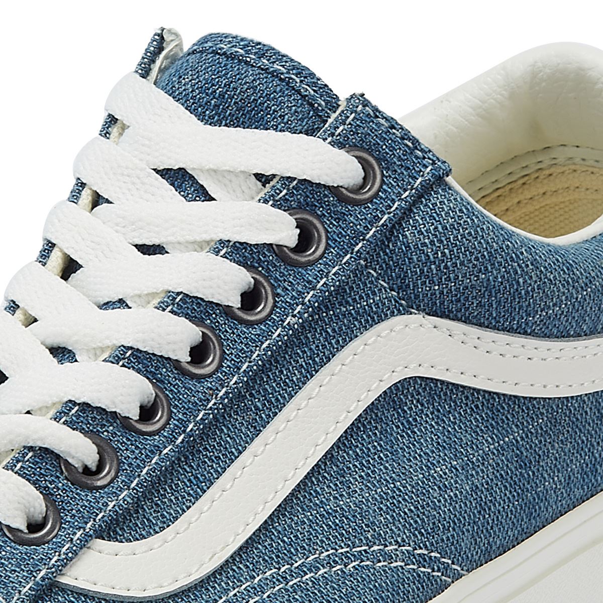 Vans Old Skool Gewebte Jeans Blau/Weiße Jeans-Sneakers