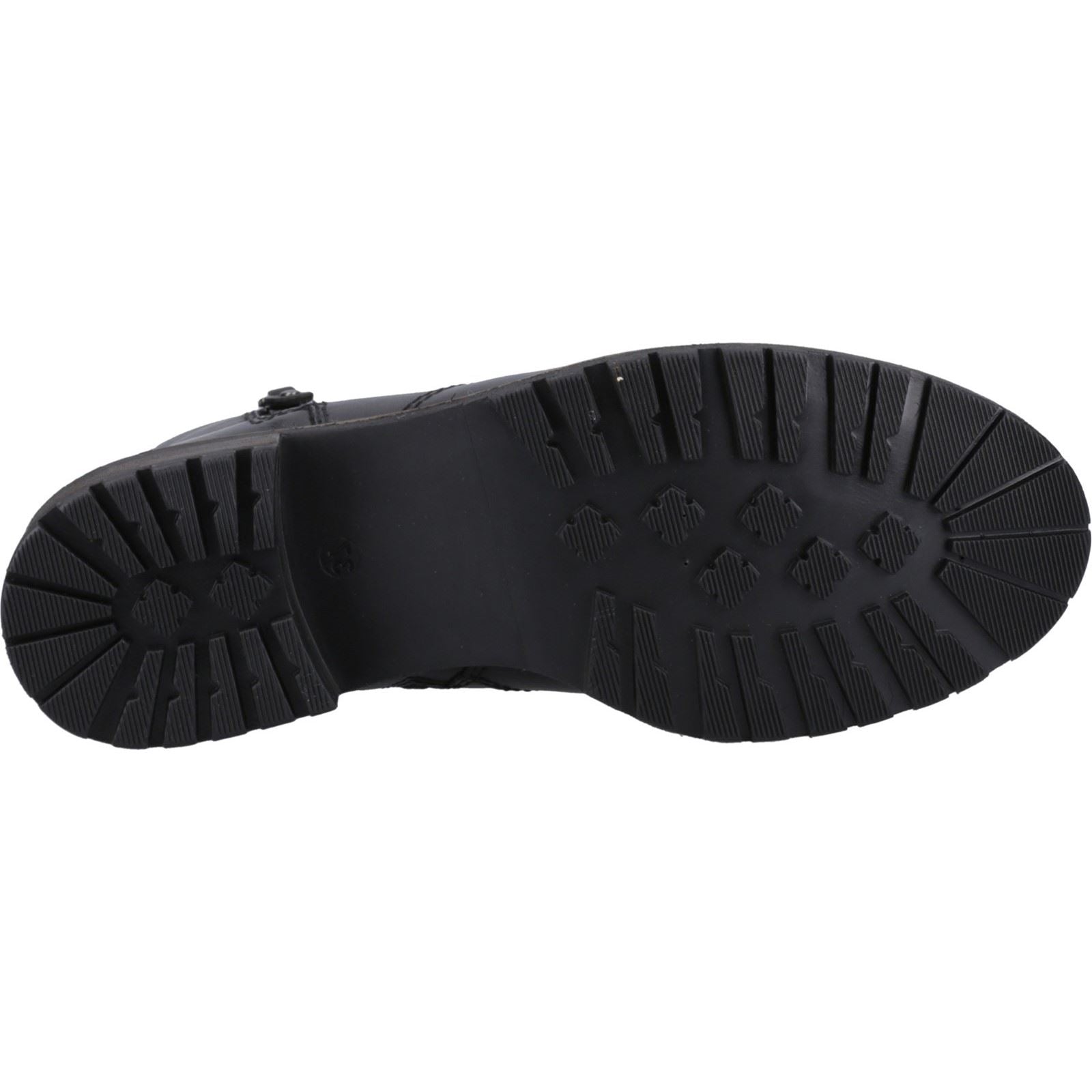 Hush Puppies Pippa Leder Damen Schwarze Stiefel