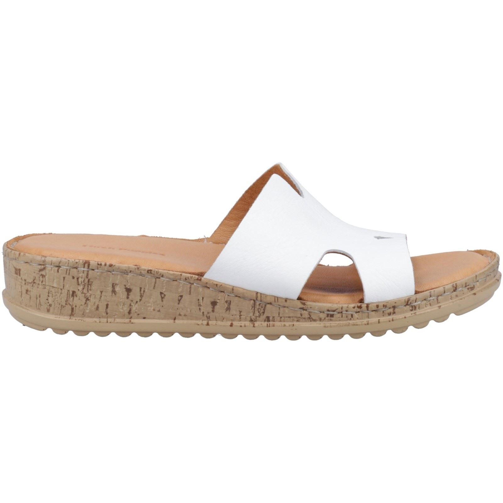 Hush Puppies Eloise Damen Sandalen Aus Weißem Leder
