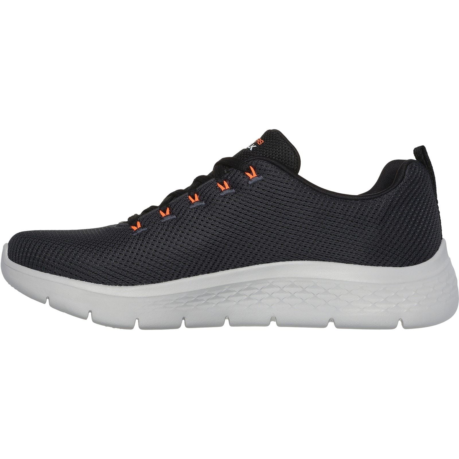 Skechers GO WALK Flex Vespid Textile Herrenschuhe In Anthrazit/Schwarz