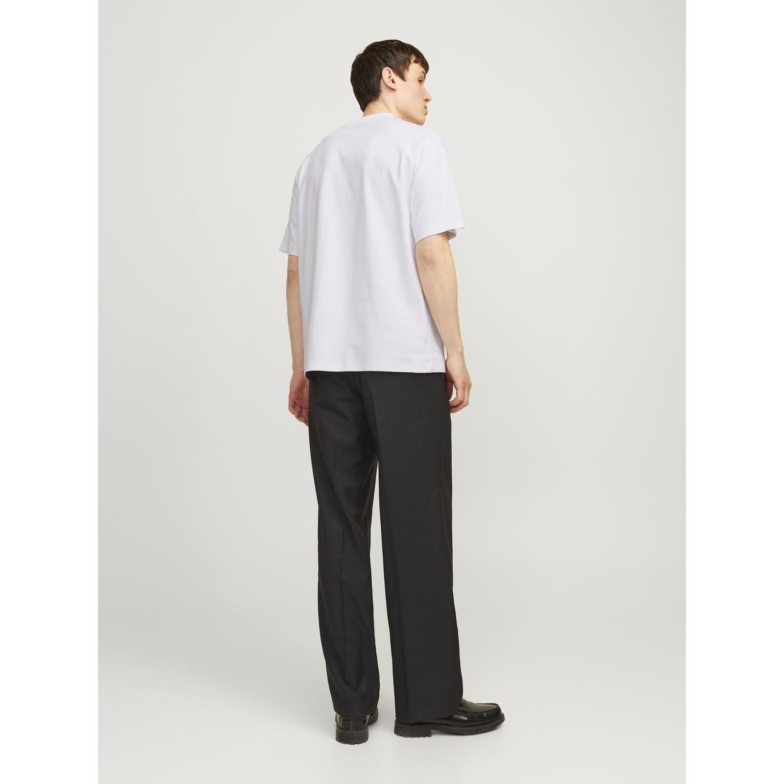 Jack & Jones Chad Branding Baumwolle Herren Weiße Kurzarm T-Shirts