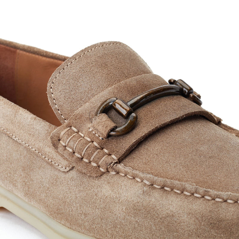 Base London Snapper Leder Herren Sand Loafers