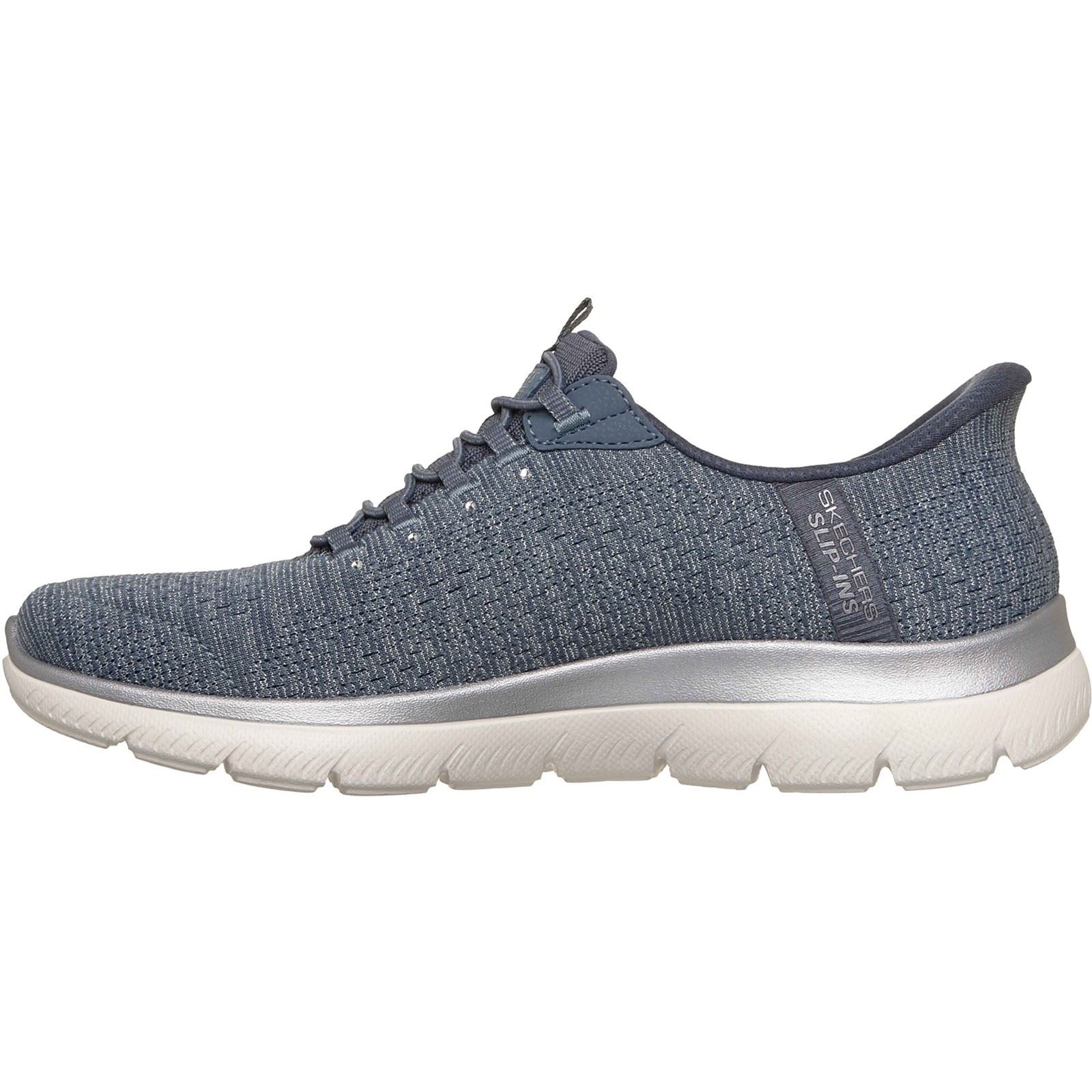 Skechers Arch Fit Summits - Soft Shimmer Textile Damen Schiefer Sneakers