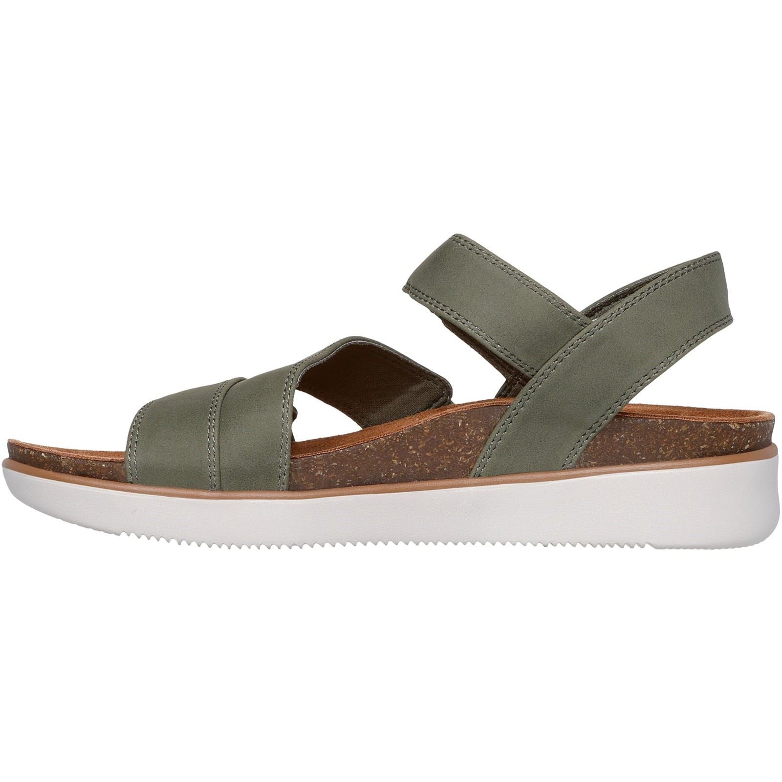 Skechers Lifted Comfort Polyurethan Damen Oliven Sandalen