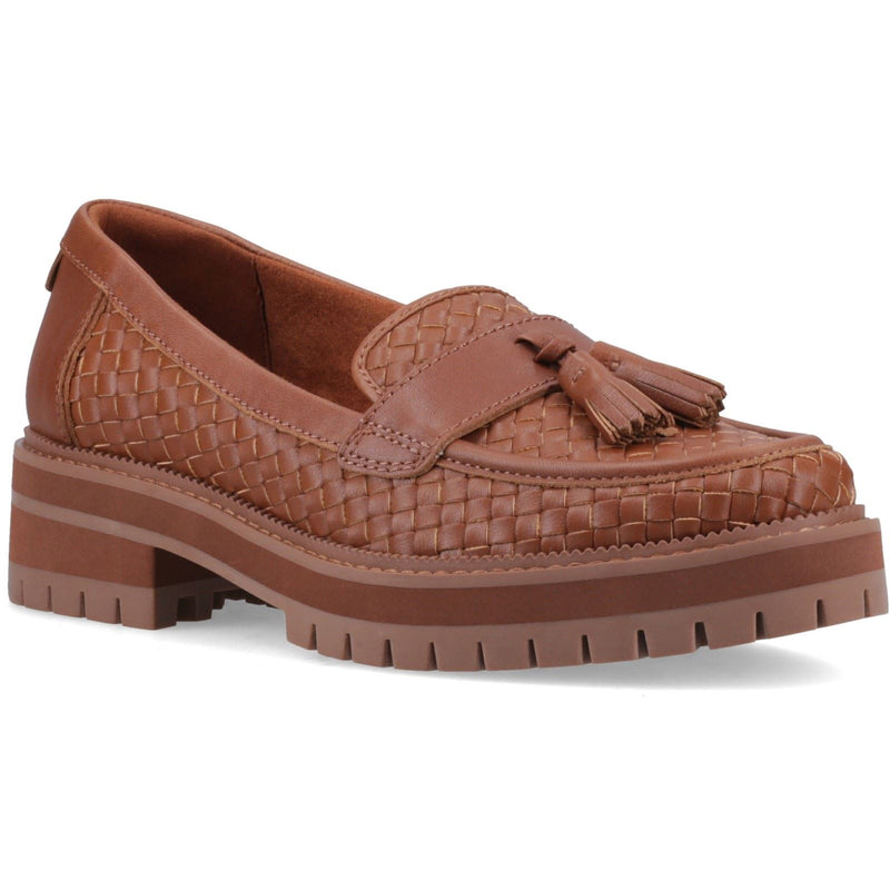 TOMS Cara Woven Damen Loafers in Bernsteinbraun