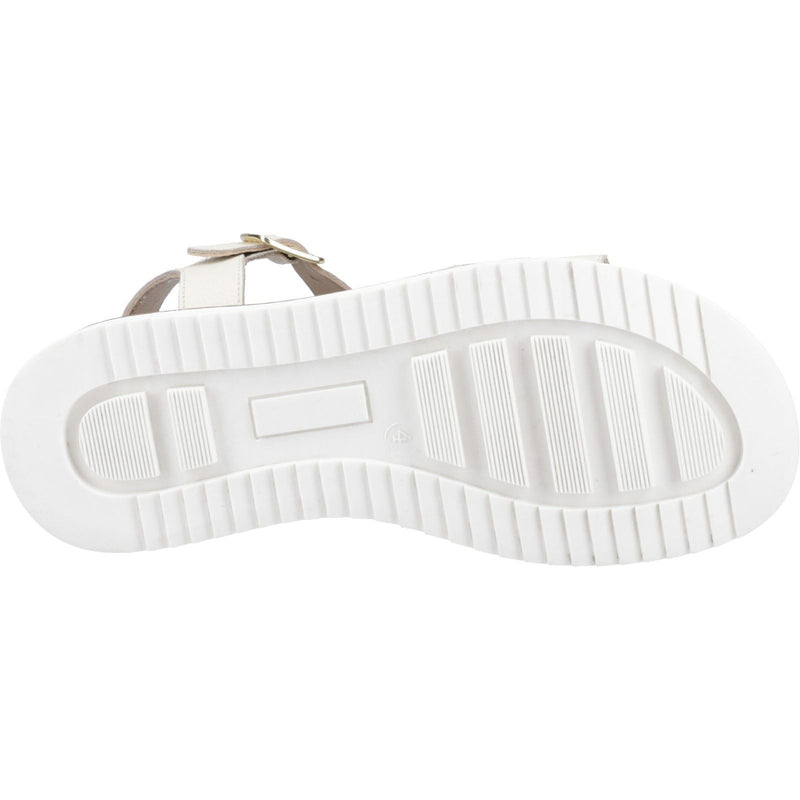 Hush Puppies Cassie Nubuk Damen Sandalen In Creme