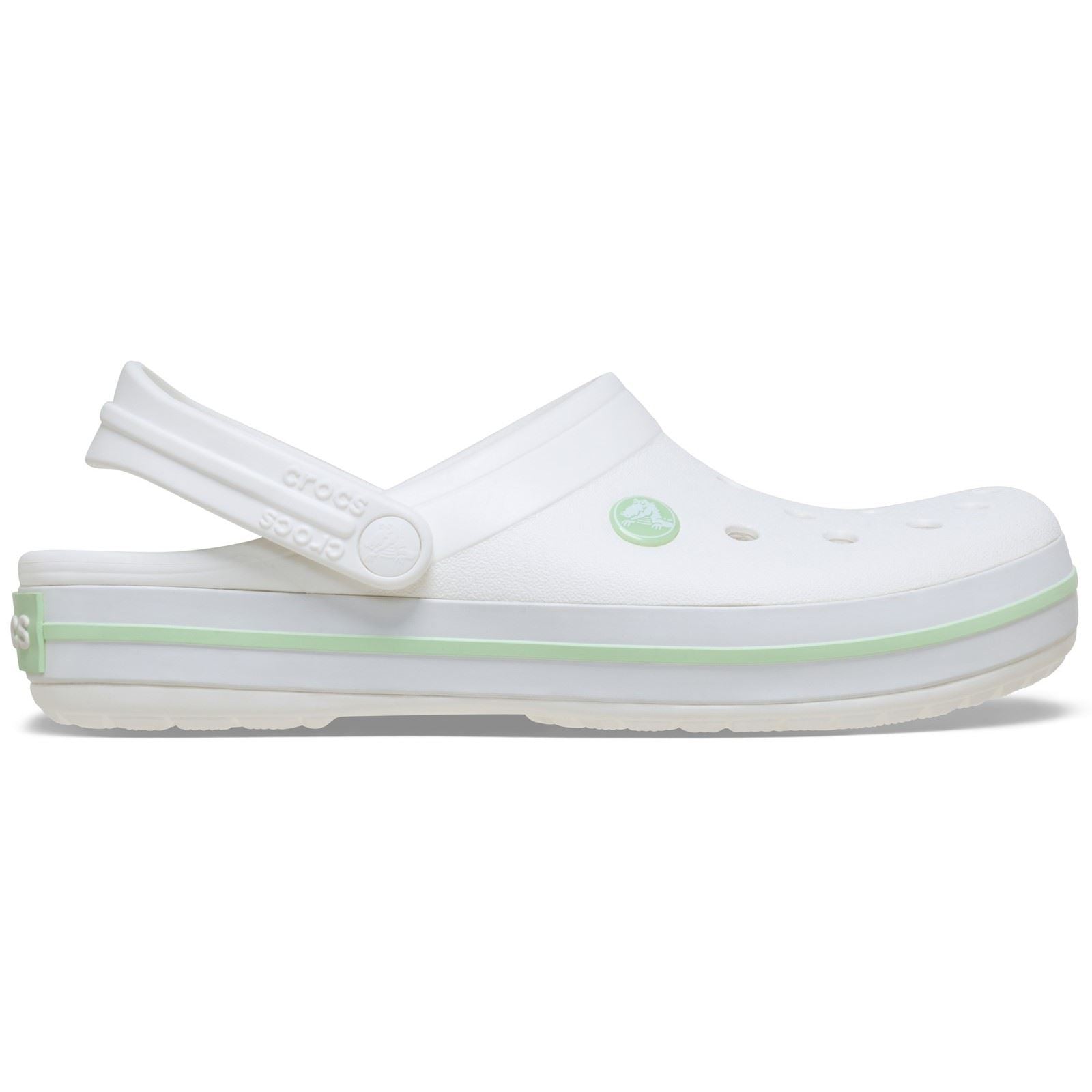 Crocs Crocband Eva Damen Clogs Weiß/Serene Grün