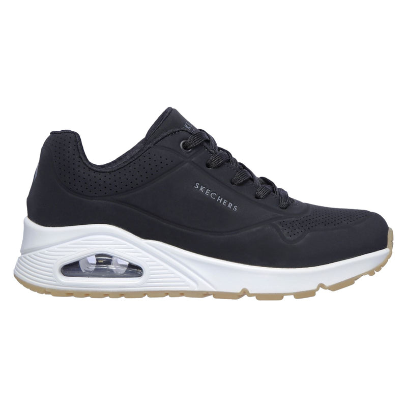 Skechers Uno Stand On Air Synthetik Damen Sneaker In Schwarz