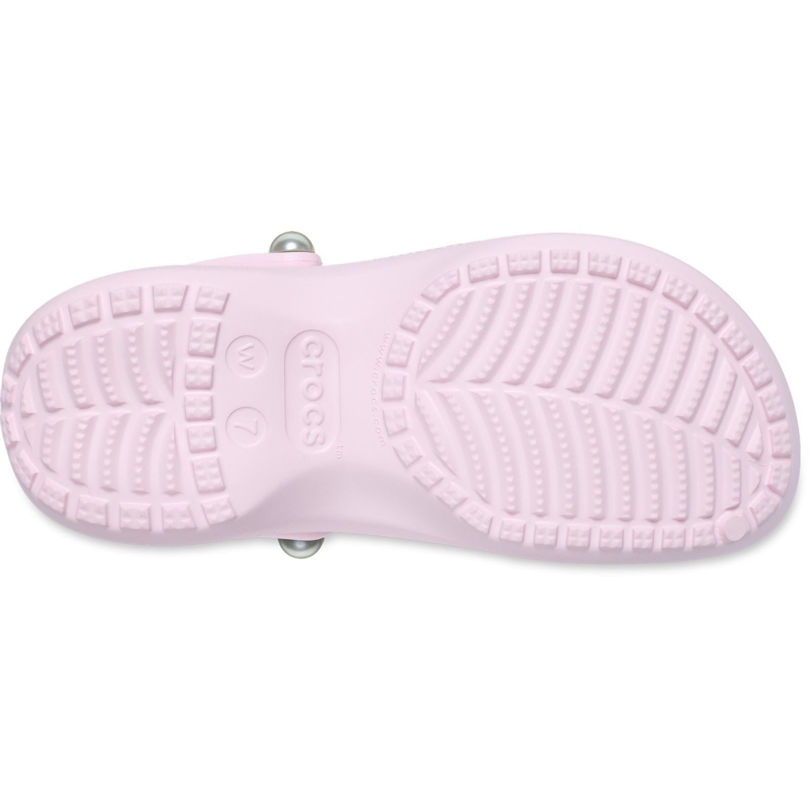 Crocs Classic Platform Damen Pantoletten Aus Rosafarbenem Thermoplast