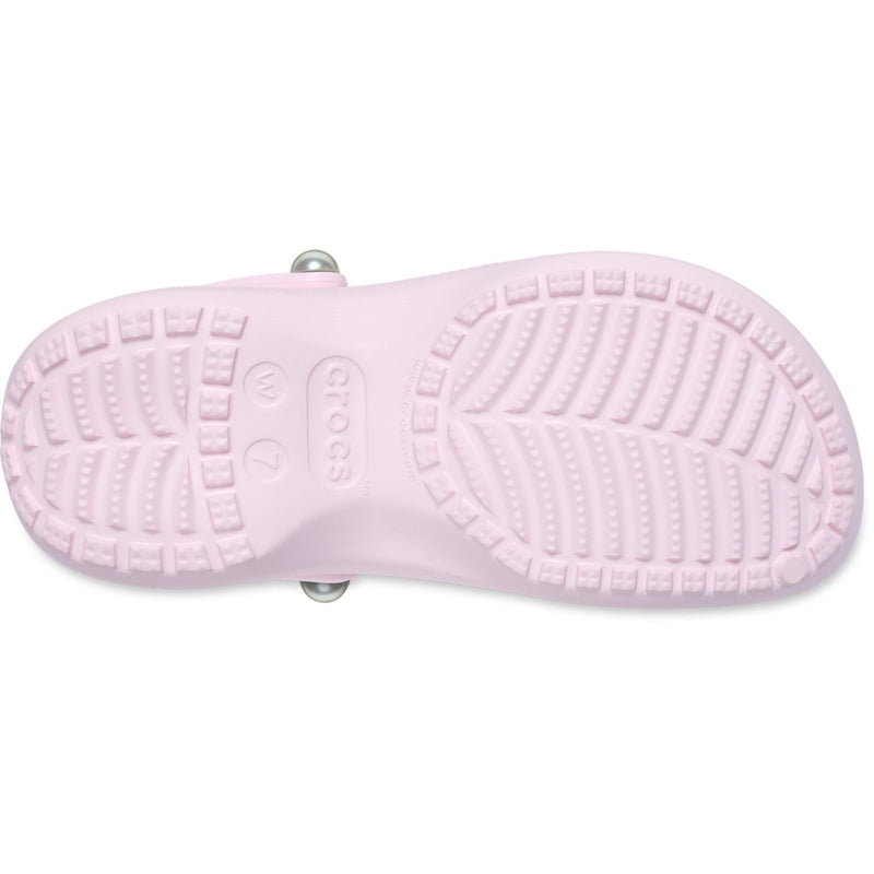 Crocs Classic Platform Damen Pantoletten Aus Rosafarbenem Thermoplast