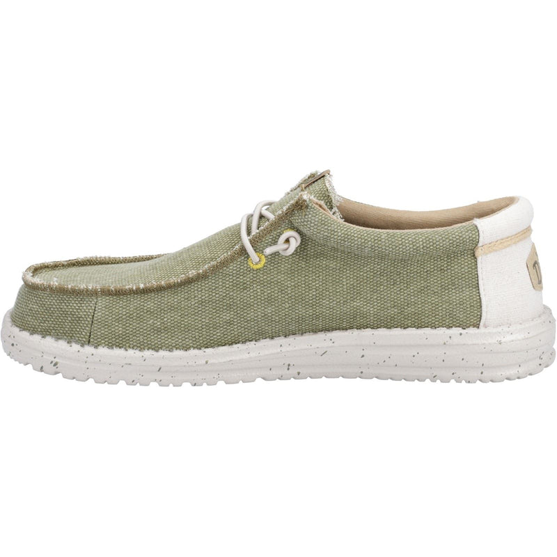 HEYDUDE Wally Coastline Stoff Herren Olive Bootsschuhe