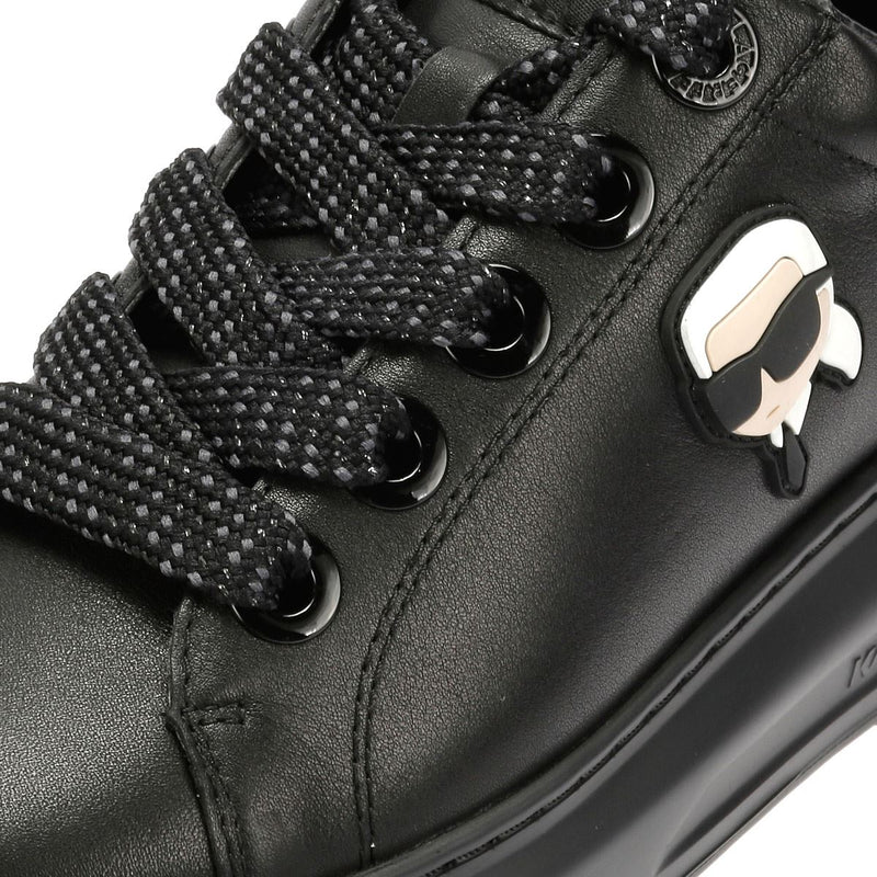 Karl Lagerfeld Kapri Lug Karl NFT Lo Lace Damen Sneaker Aus Schwarzem Leder
