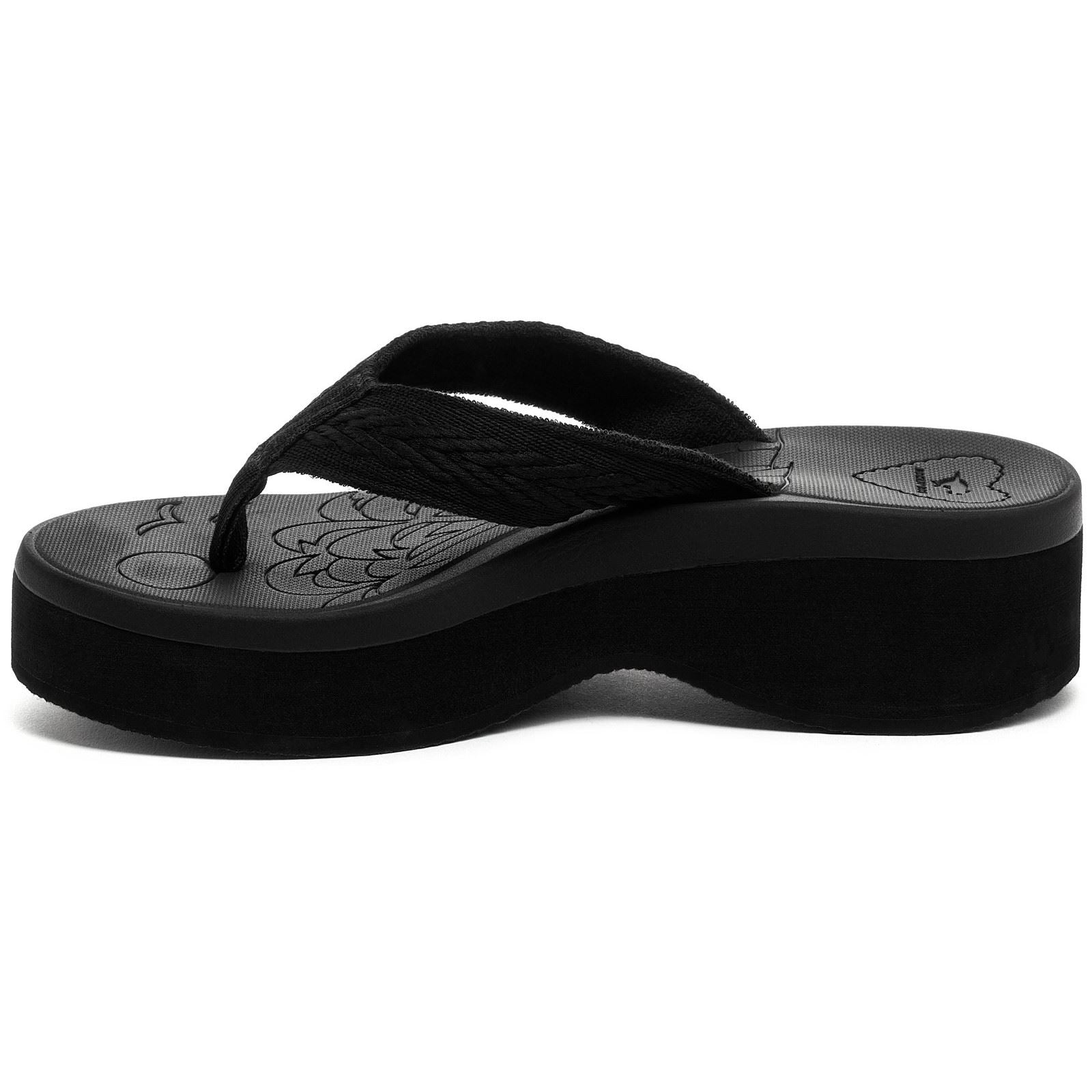 Rocket Dog Tizzy Webbing Damen Sandalen Aus Textil In Schwarz
