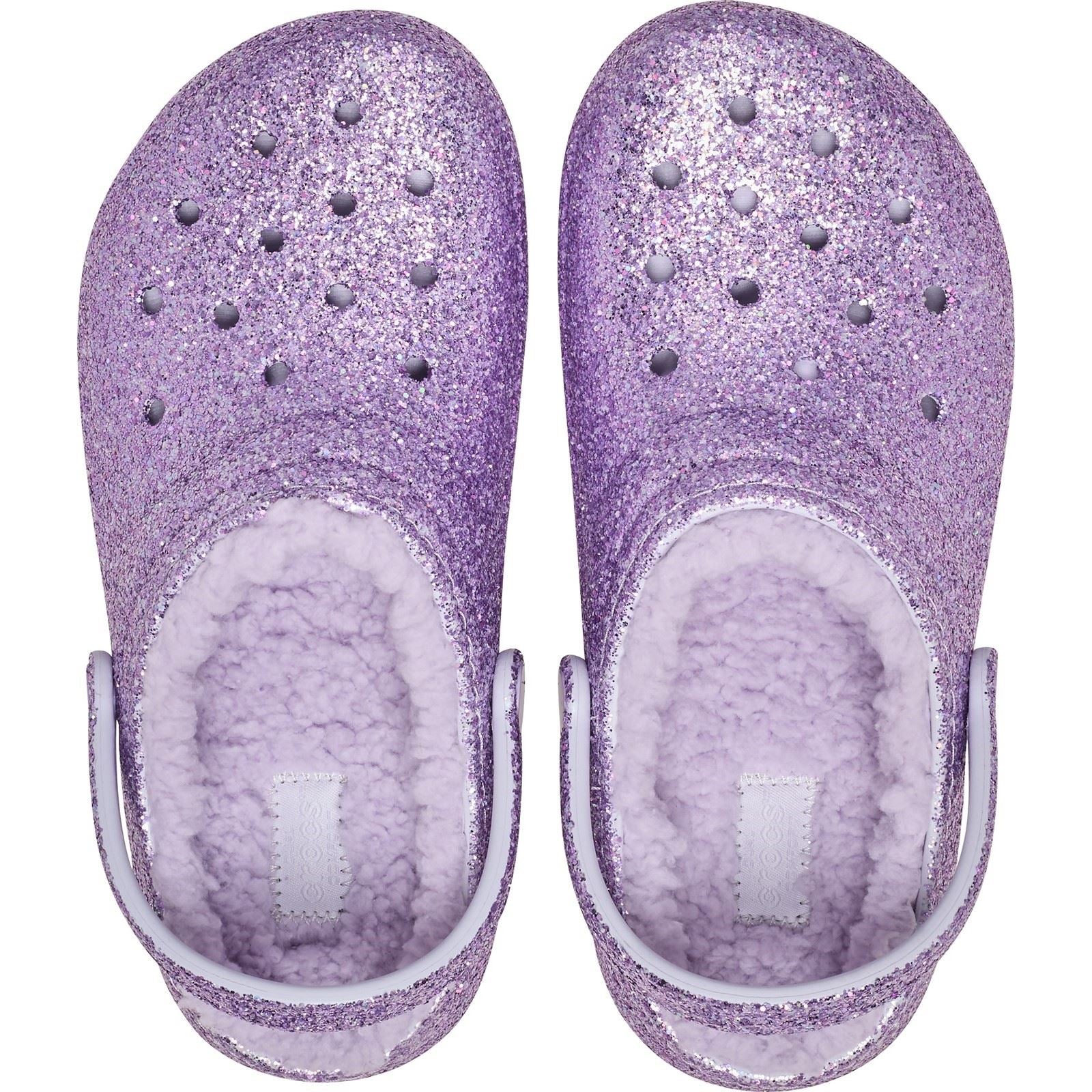 Crocs Classic Lined Thermoplastische Unisex Kinder Lila Mond Clogs