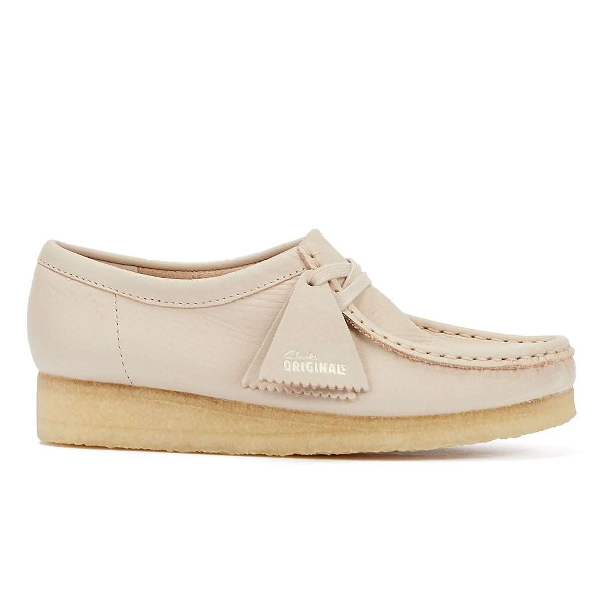 Clarks Originals Wallabee Damen Beige Lederschuhe