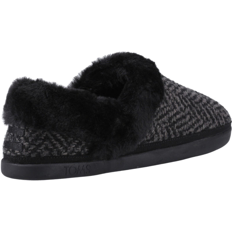 TOMS Oslo Damen Hausschuhe aus Polyester in Schwarz