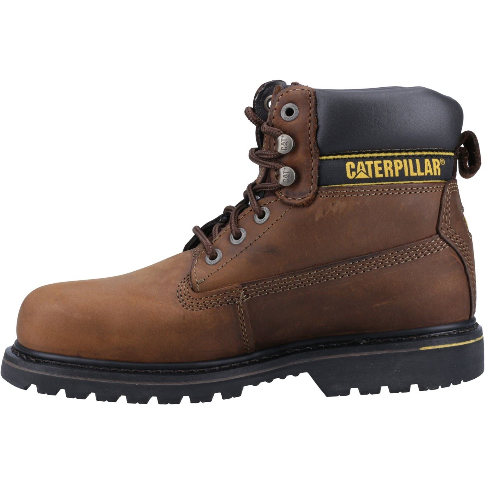 Caterpillar Holton Leder Braune Sicherheitsstiefel