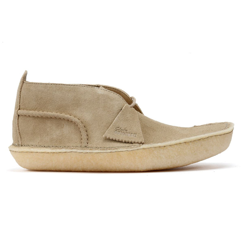 Clarks Originals Desert Rain Herren Stiefel Aus Wildleder In Beige