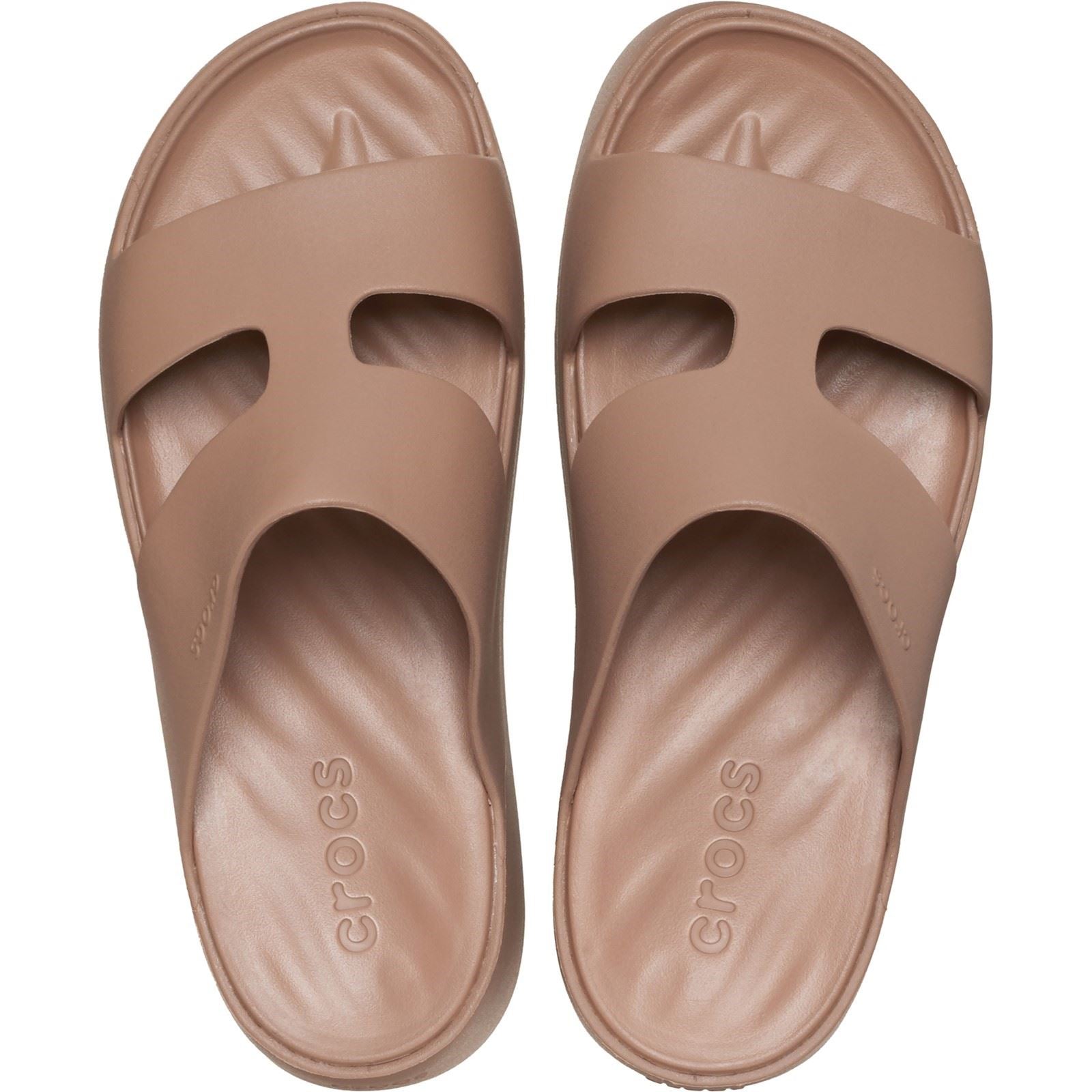 Crocs Getaway Platform H-Strap Eva Damen Latte Sandalen