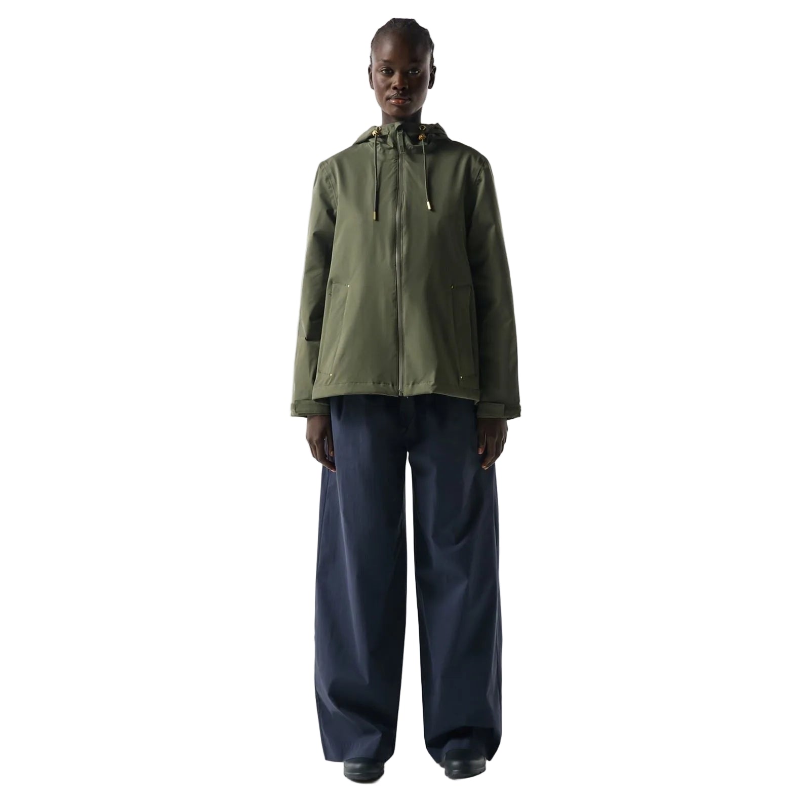 Hunter Original Lightweight Waterproof Damen Grüne Regenjacke