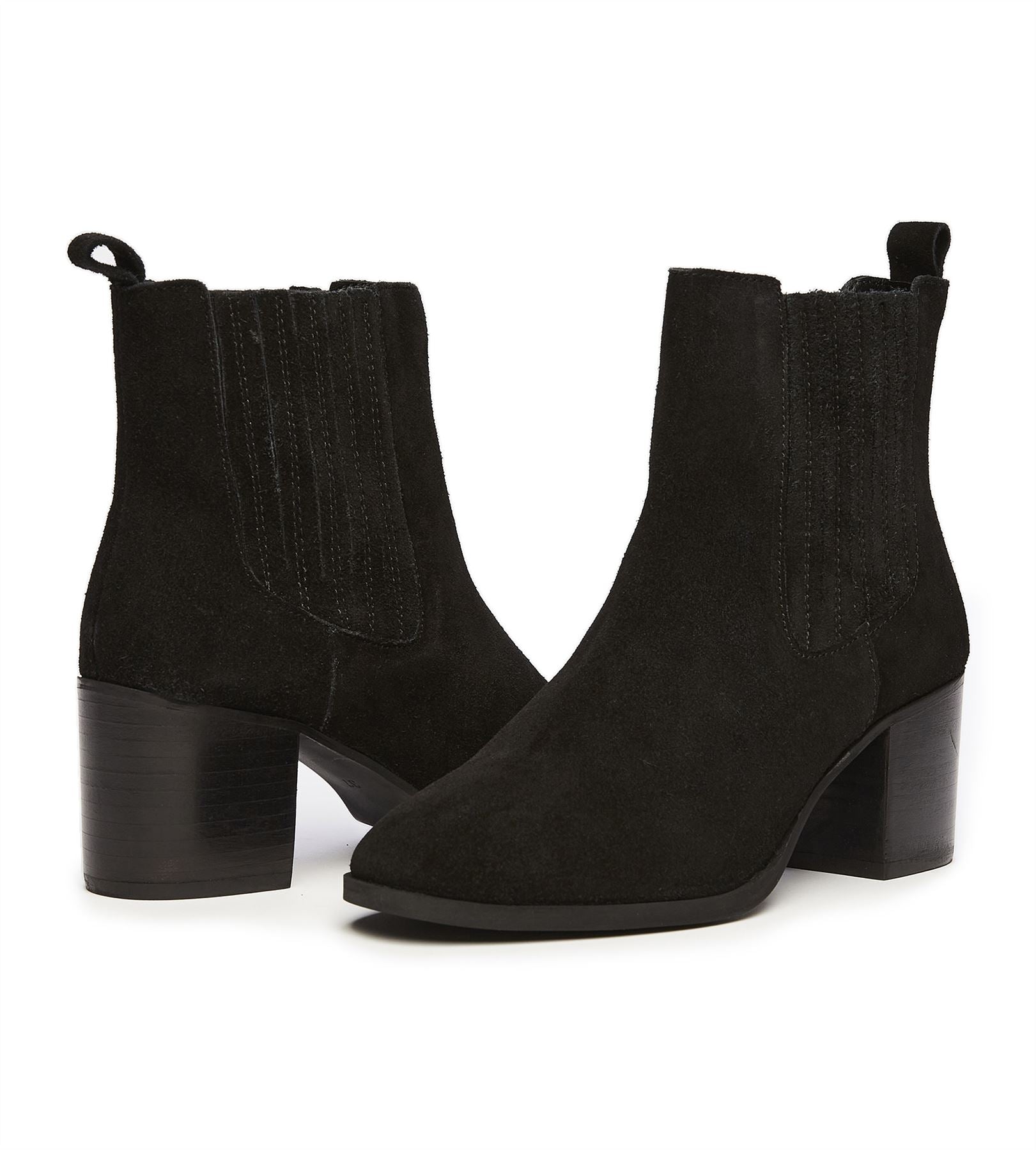 Osprey London The Naples Wildlederschwarze Damenstiefel
