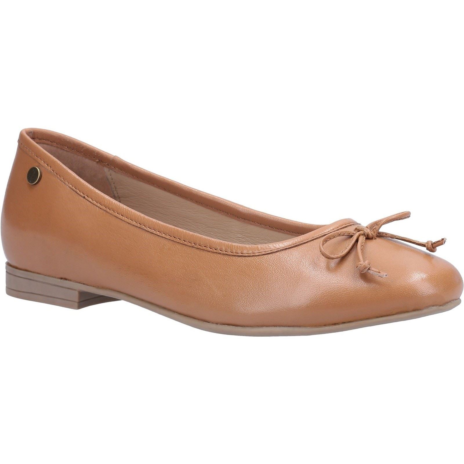 Hush Puppies Naomi Leder Damen Tan Flats.