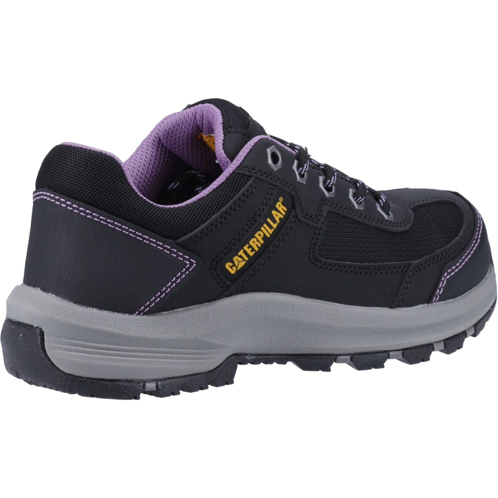 Caterpillar Elmore Pvc Schwarz/Lila Sicherheitsschuhe