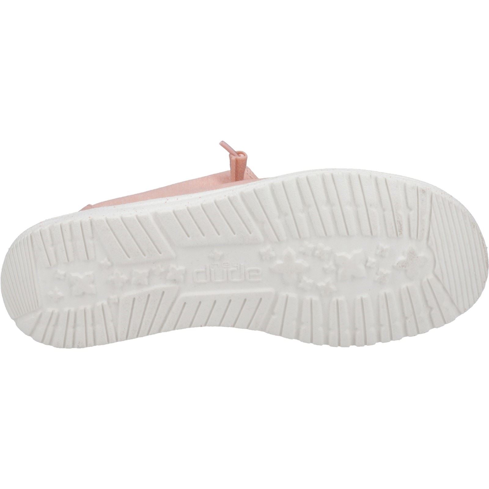 HEYDUDE Wendy Canvas 100% Baumwolle Damen Rosa Loafers