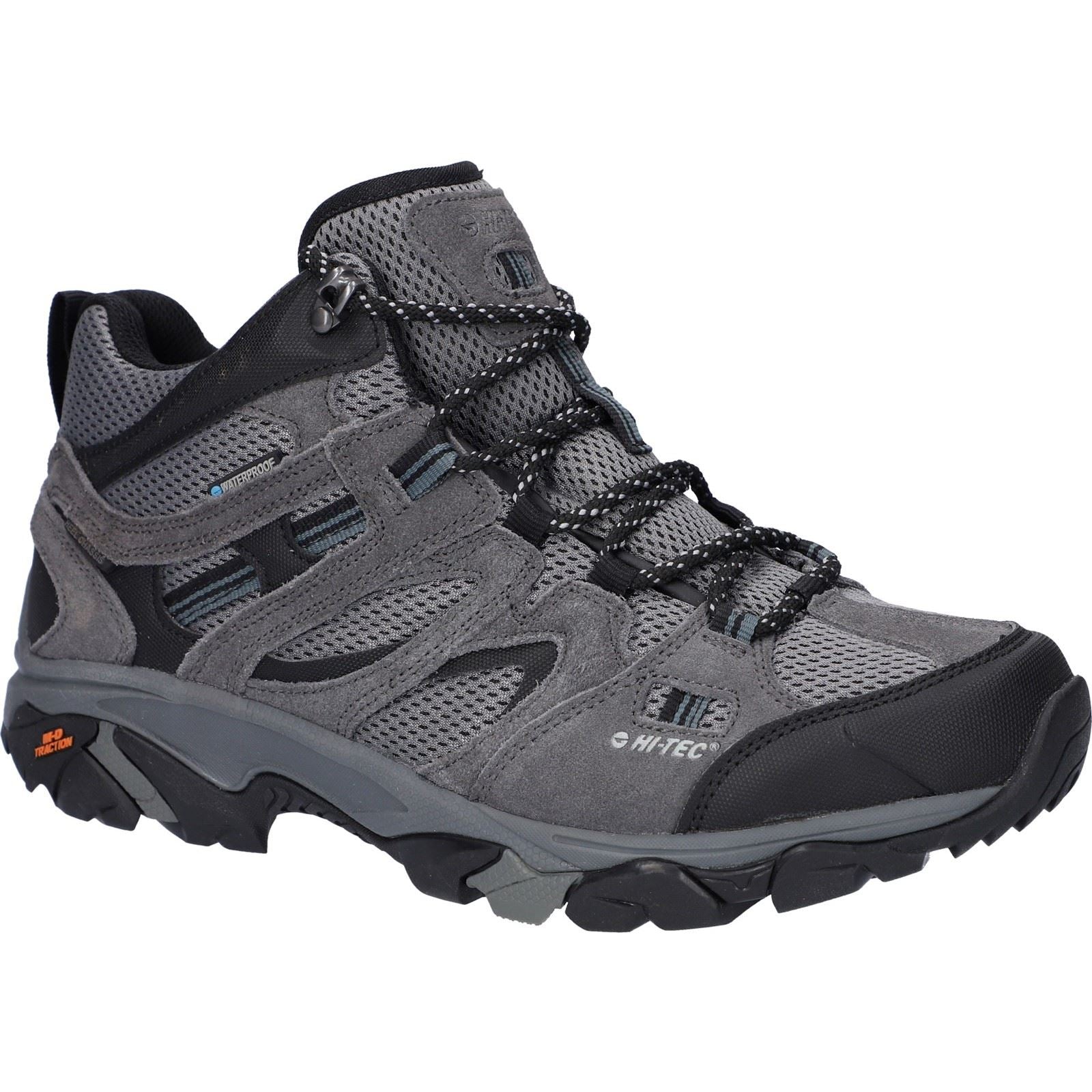 Hi-Tec Apex Lite Mid Herren Wanderstiefel Aus Polyester In Grau