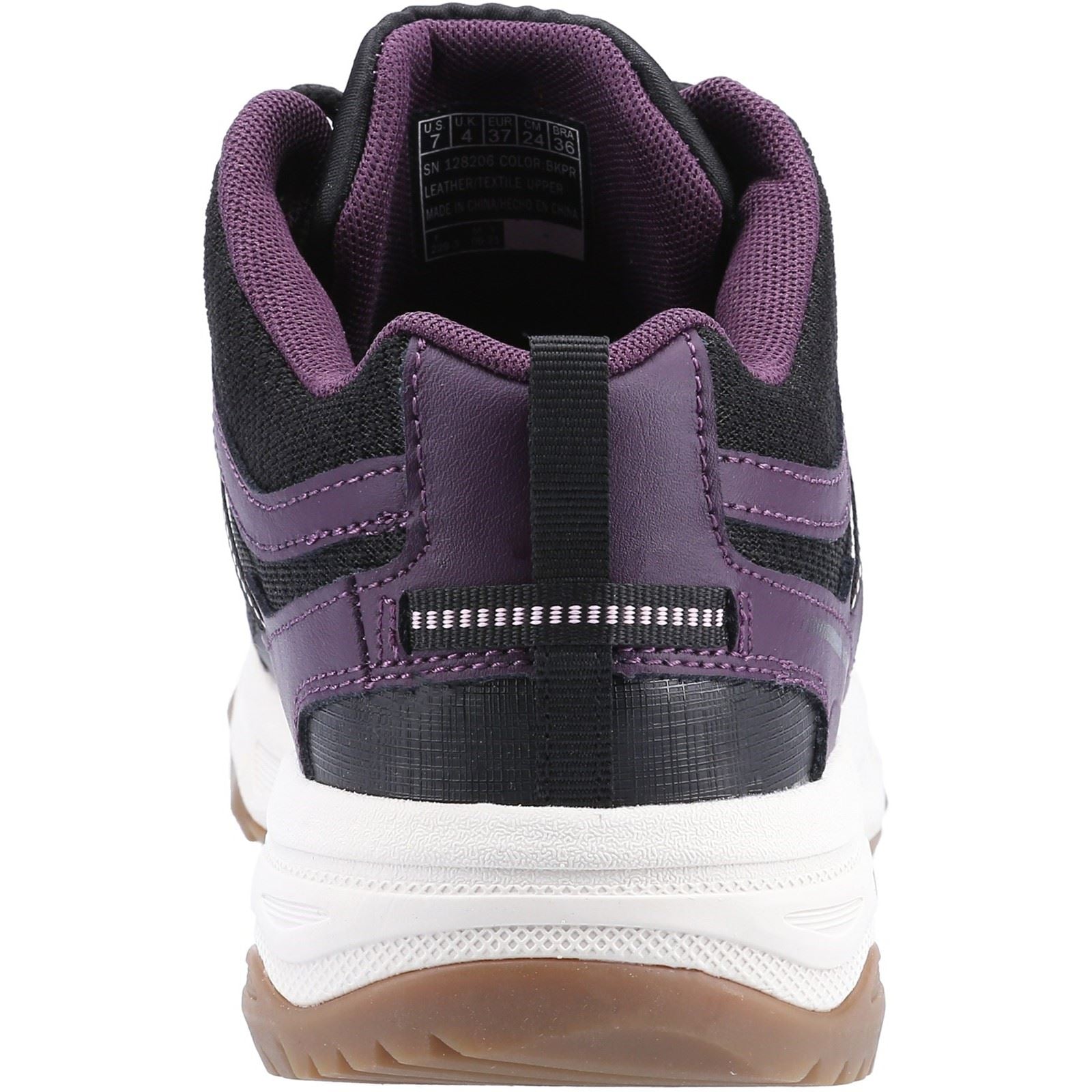 Skechers Go Run Trail Altitude Leder Damen Sneaker In Schwarz/Lila