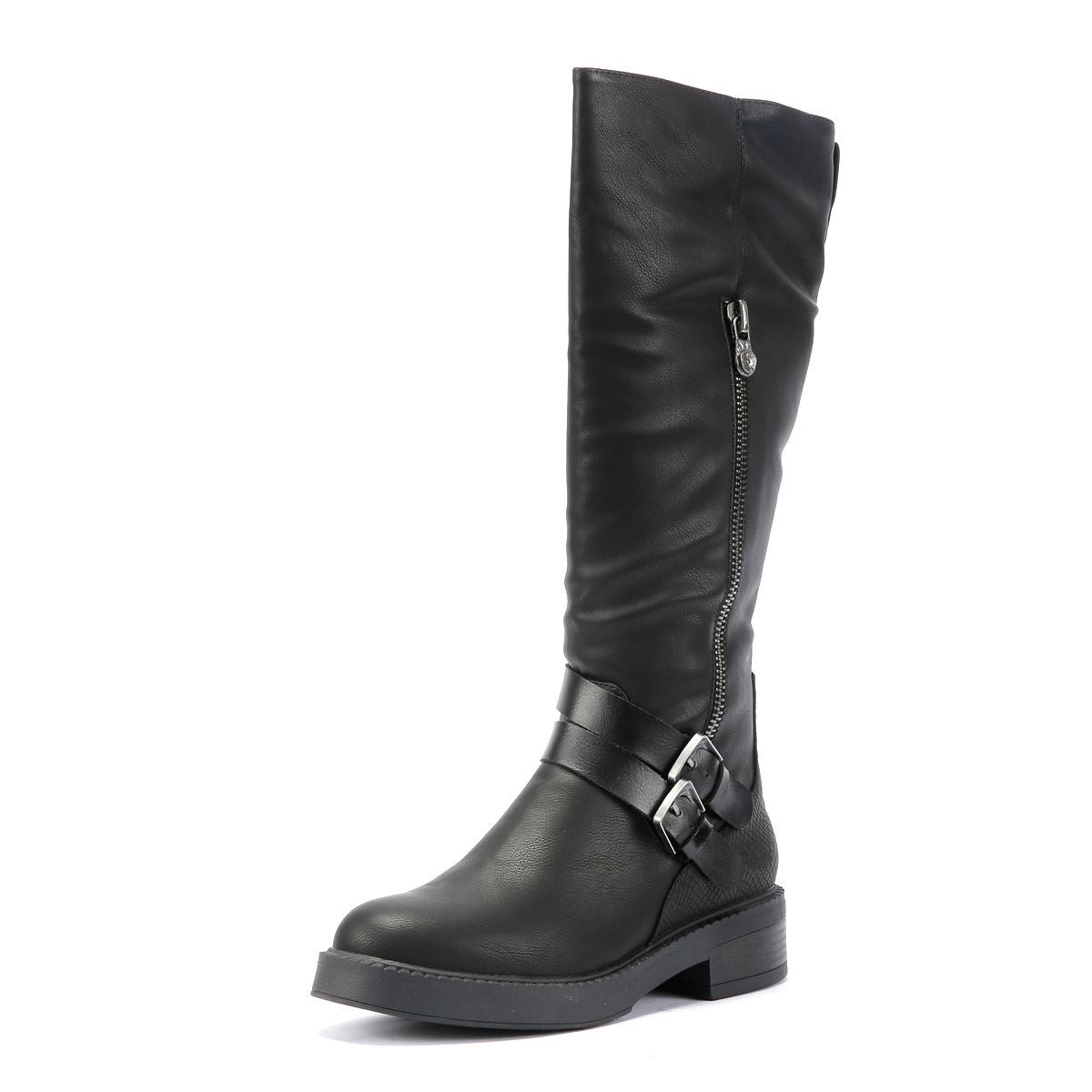 Blowfish Malibu Virtue 2 Damen Schwarzstiefel Aus Kunstleder