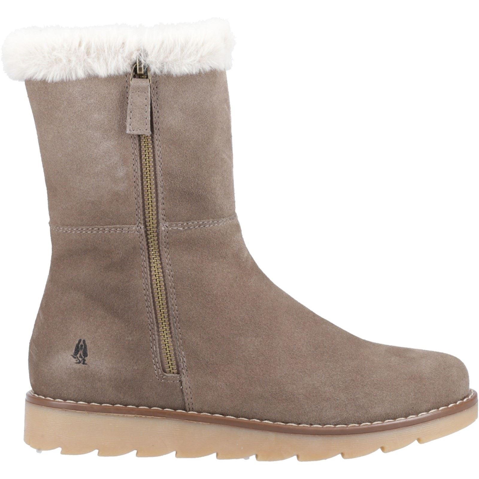 Hush Puppies Mary Wildleder Damen Stiefel In Taubengrau