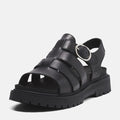 Timberland Clairemont Way Fisherman Damen Sandalen Aus Schwarzem Leder