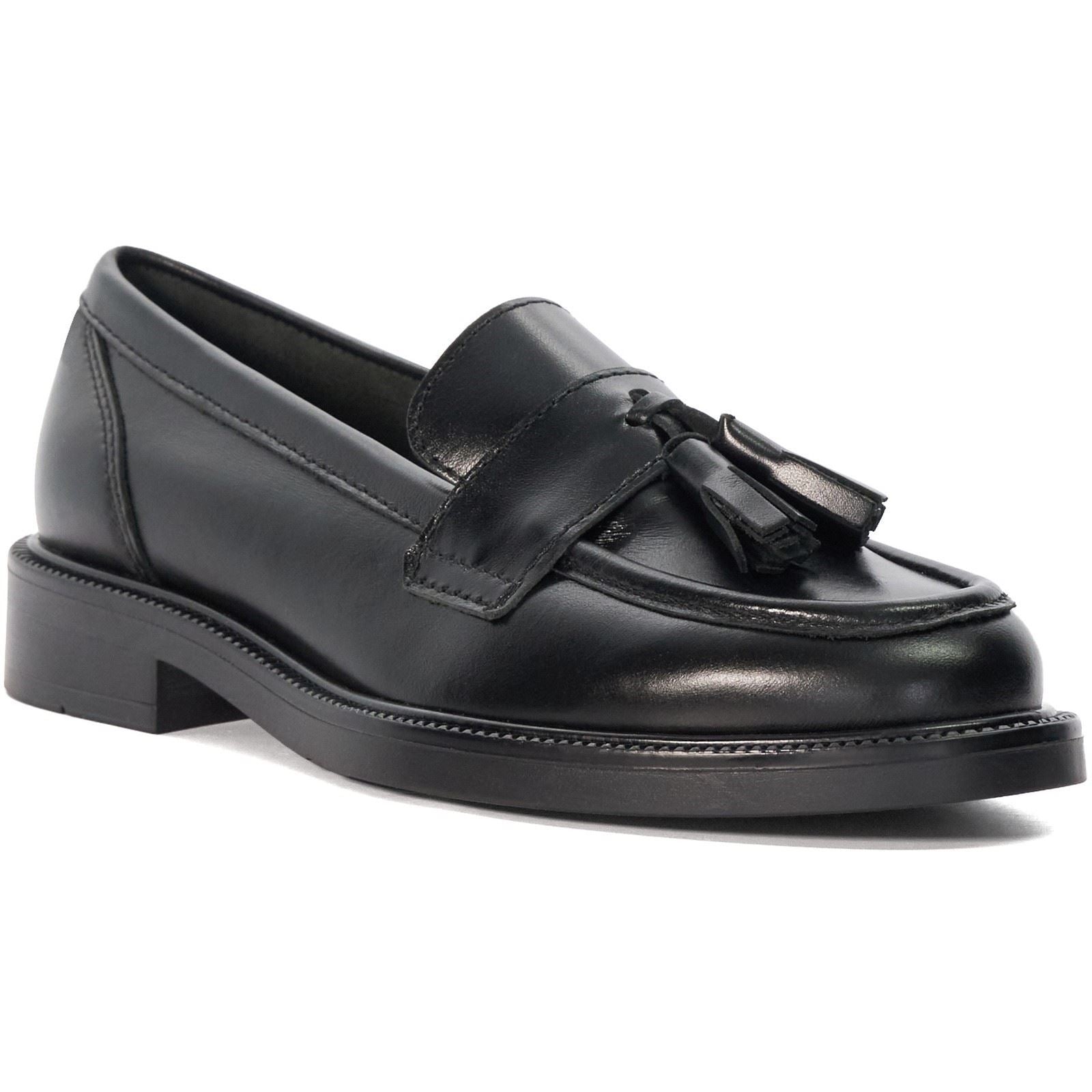 Dune Garda Damen Schwarze Farbe Lederloafer
