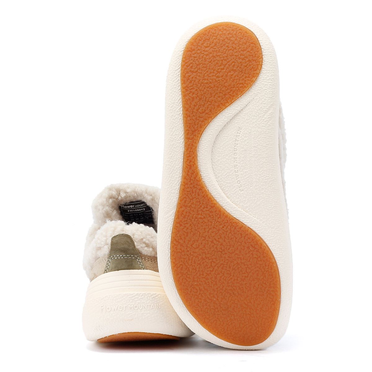Flower Mountain Fami Teddy Wollmischung Weiße Sneakers