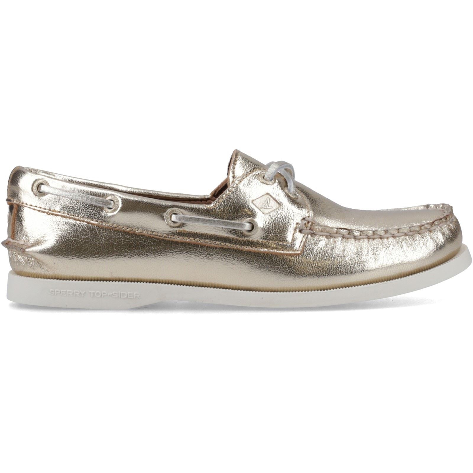 Sperry Authentic 2 Eye Damen Bootsschuhe Aus Leder In Gold