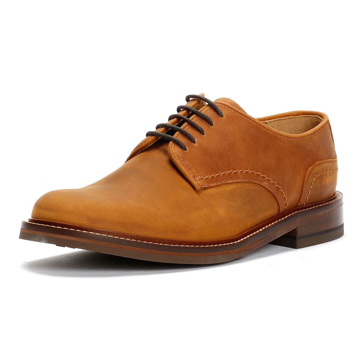 Chapman & Moore Plain Derby Country Herren Leder Braune Schnürschuhe