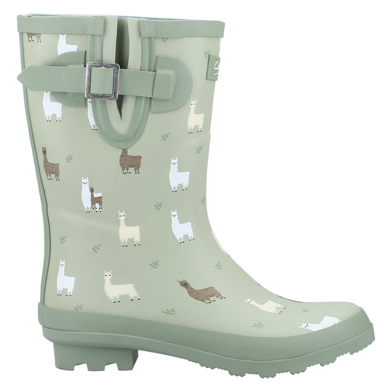 Cotswold Farmyard Mid Gummi-Alpaka-Gummistiefel