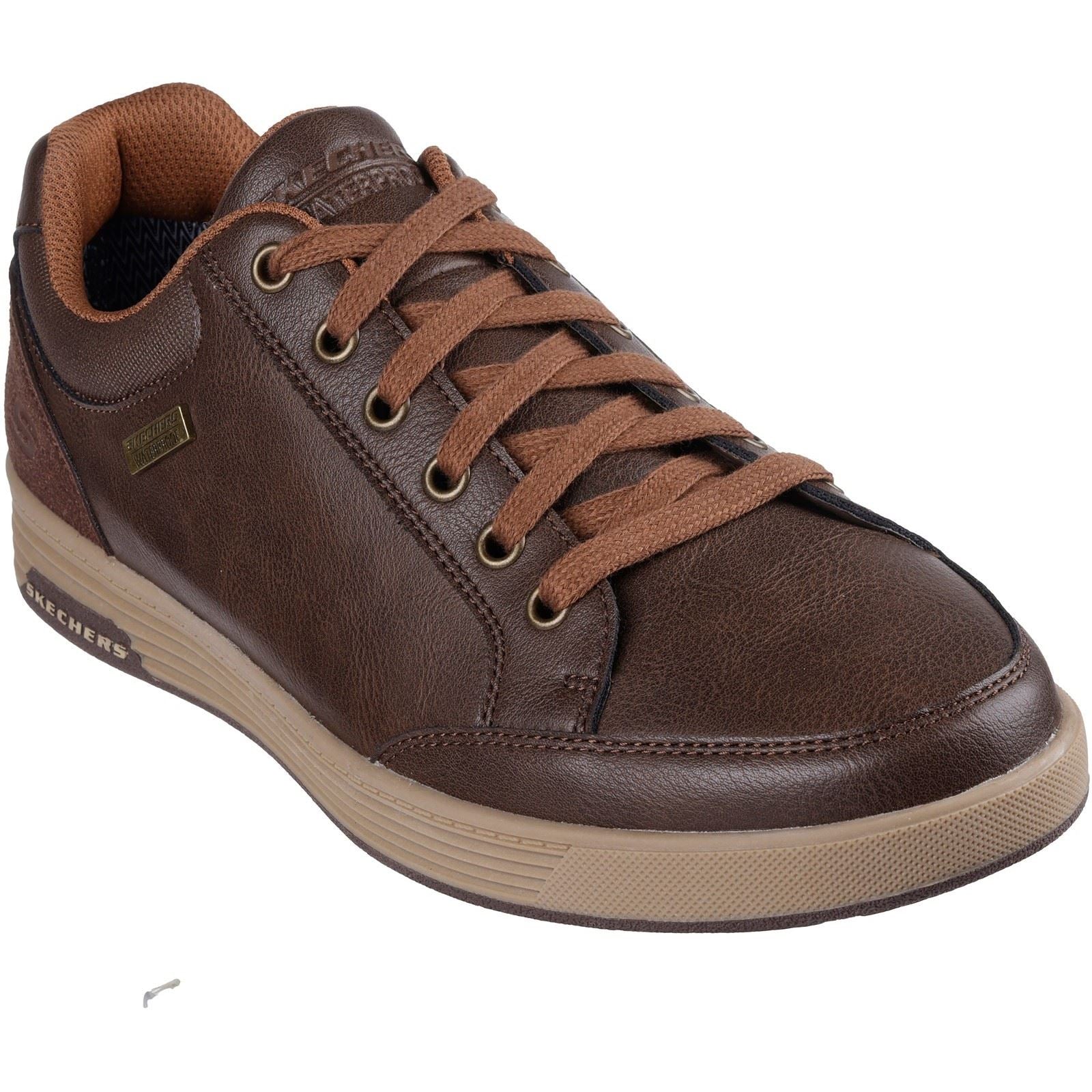 Skechers Cavell Sparkman Polyurethan Herren Schokoladen Schnürschuhe